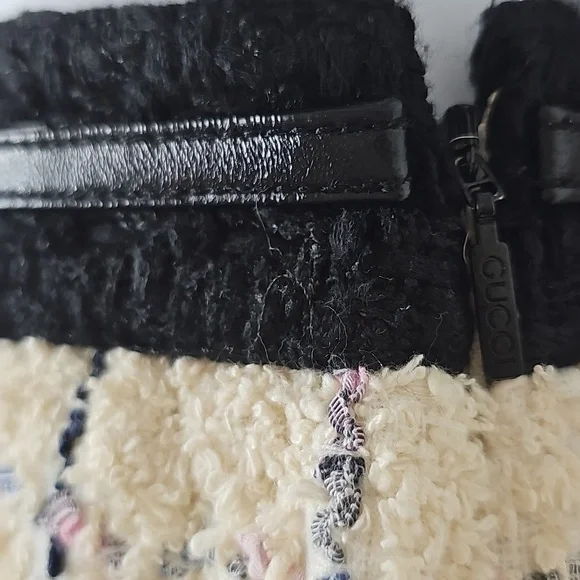 Gucci Patterned Tweed Mini Skirt in White - Picture 2 of 12